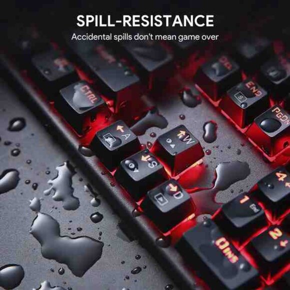 AUKEY KMG6 Mechanical Keyboard Red Switches 104key - Picture 7 of 12